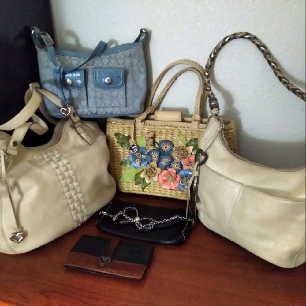 Lot Bundle of 6 Brighton Items Handbags, Wallets, Accessories, Purses